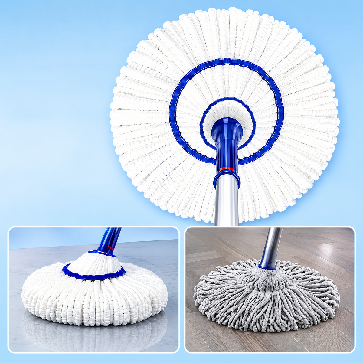 Mop Pel Teleskopik Putar Otomatis Magic (MTS) 1 Karton – 20 Pcs
