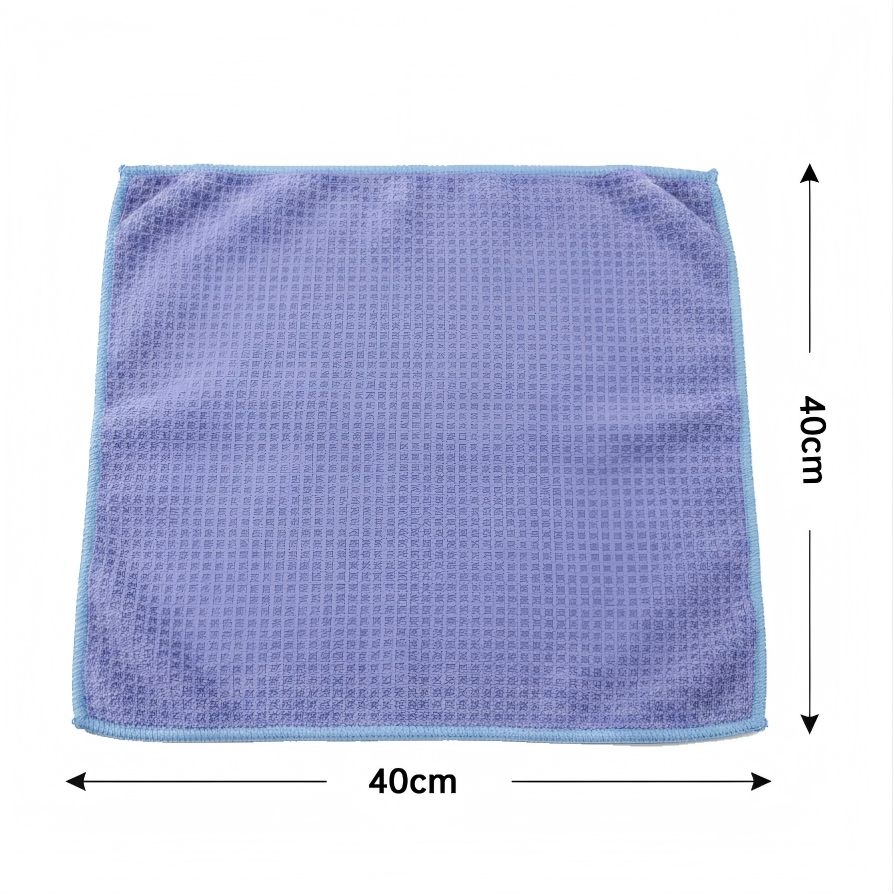 Kain Lap Microfiber Biru (MFB40) 1 Karton – 250 Pak × 10 Pcs