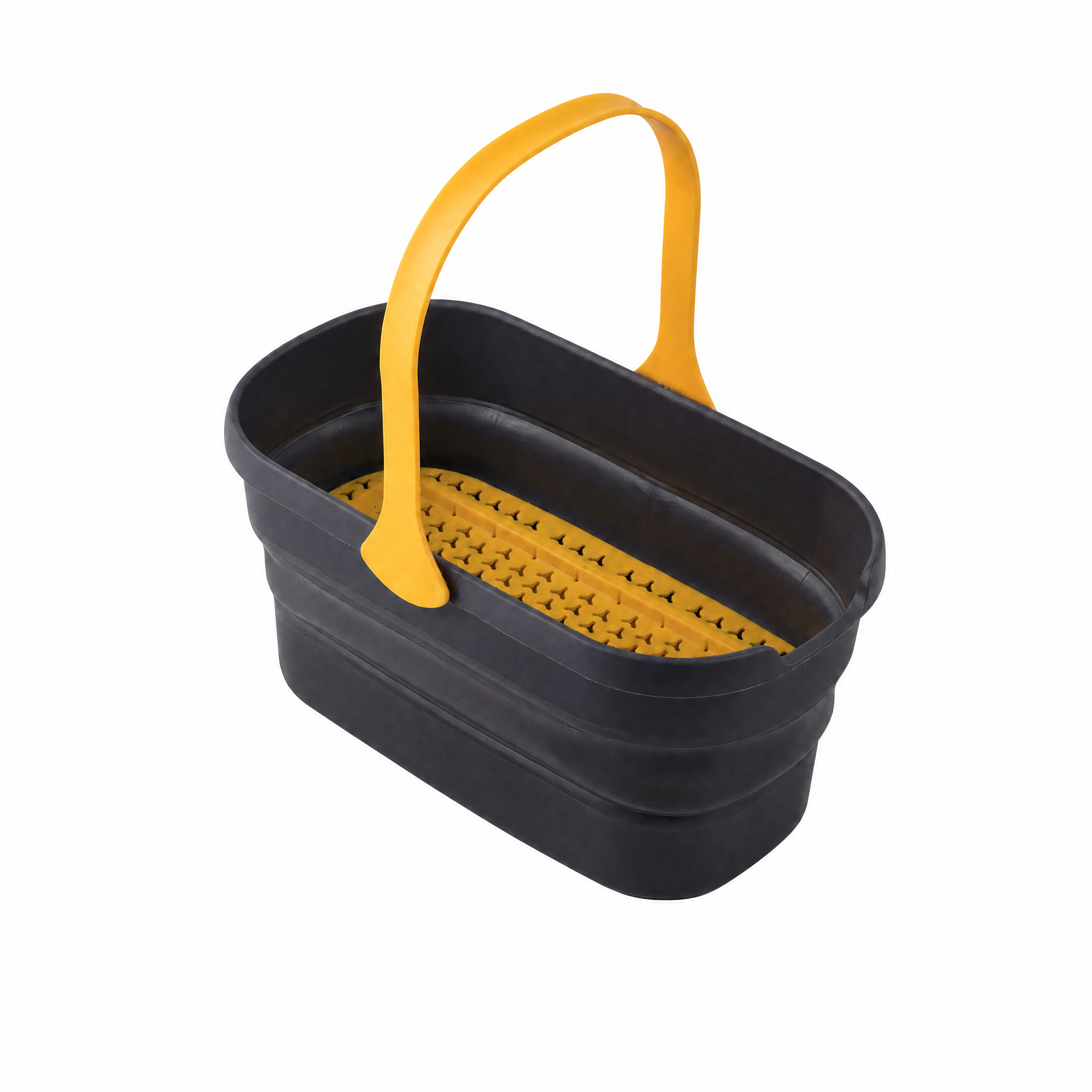 Kuning Set Pel Spon Sederhana – Ember Lipat + 2 Kepala Spon (F-68) 1 Karton – 6 Set