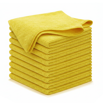 Kain Lap Microfiber Kuning (MFK40) 1 Karton – 200 Pak × 10 Pcs