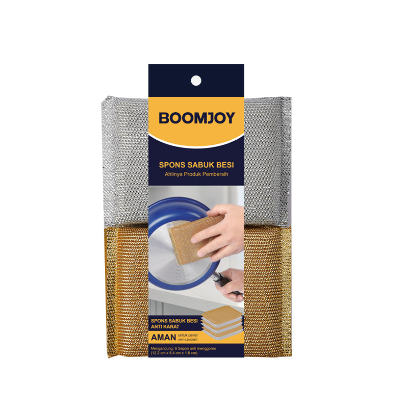 Spons Gosok Metalik (SSB) 1 Karton – 80 Pak × 6 Pcs